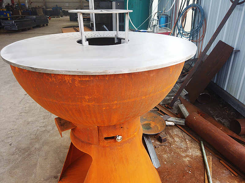 Corten Steel BBQ Grill Ventilation